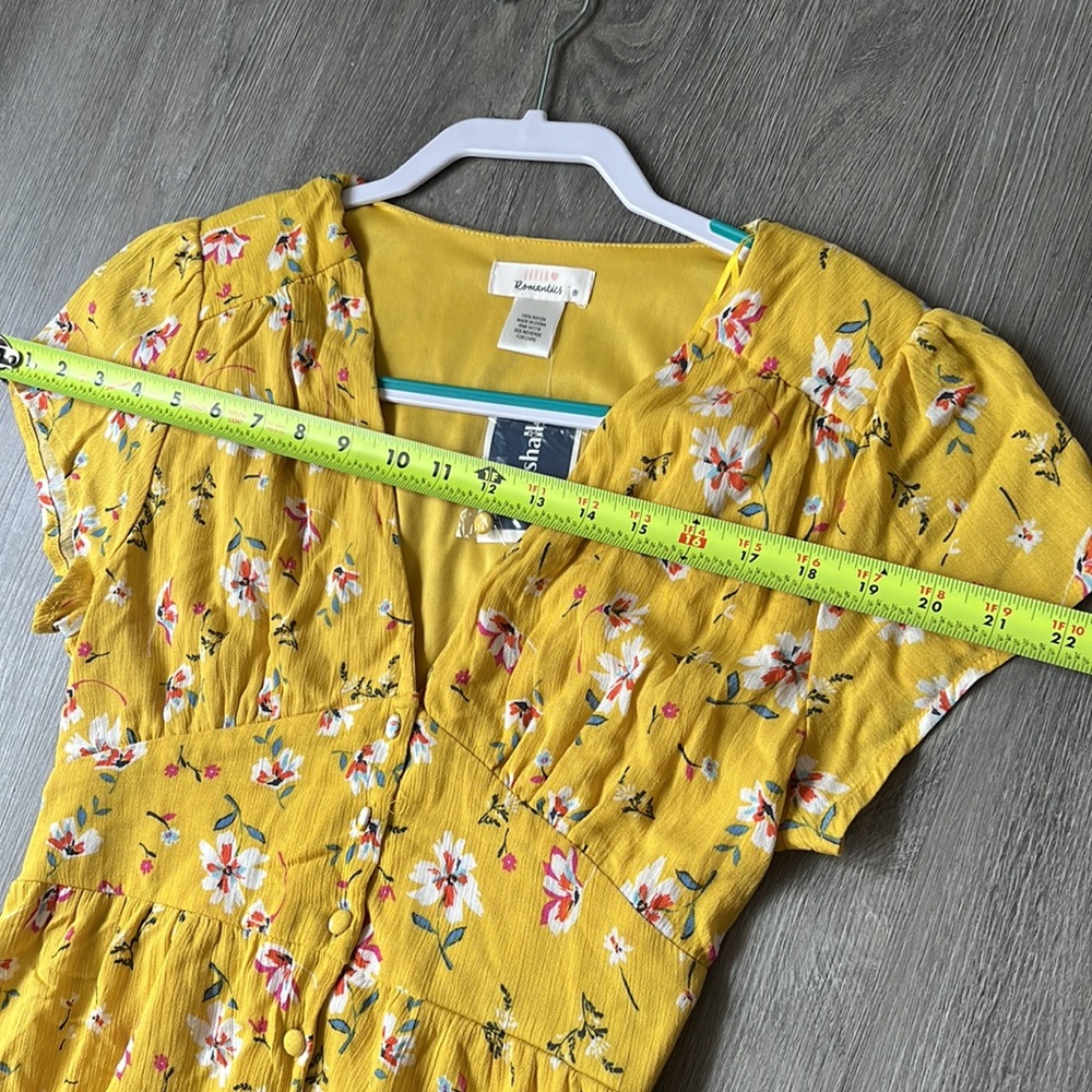 Yellow Floral Dress - Picture 8 of 10